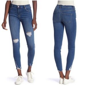 Free People Shark Bite Skinny Jeans sz 26